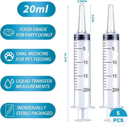 Watering Refilling Pet Nursing Supplies for Feeding Pets Scientific Labs Measuring Liquids 5 Pack