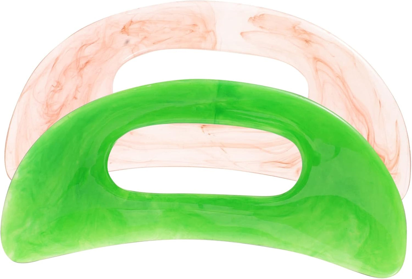 WRITWAA 2 Pezzi Scheda Raschiaggio a Forma Di Scimitar Asse Raschiatura Attrezzo Massaggio Corpo Raschietto Per Massaggi Tavola Raschiante Massaggiatore a Mano Resina