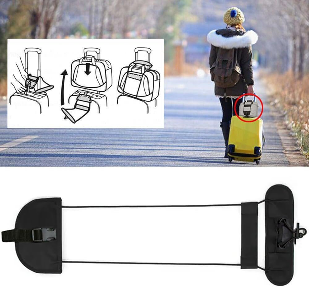 Travel Luggage Suitcase Adjustable Tape Belt Add A Bag Strap Carry On