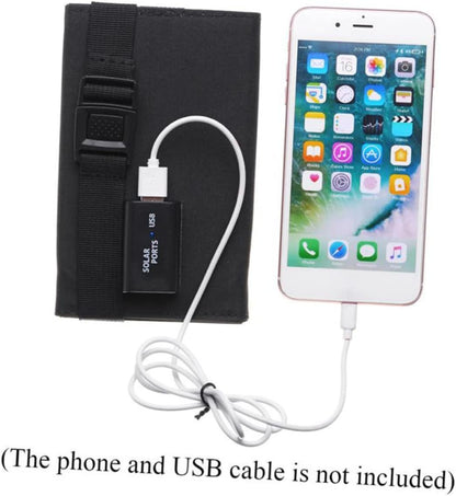 BESPORTBLE Sustainable 10w Solar Panel Charger Waterproof Lightweight Foldable Outdoor Power Bank USB Solar Charger for Mobile Devices for Outdoor Activities