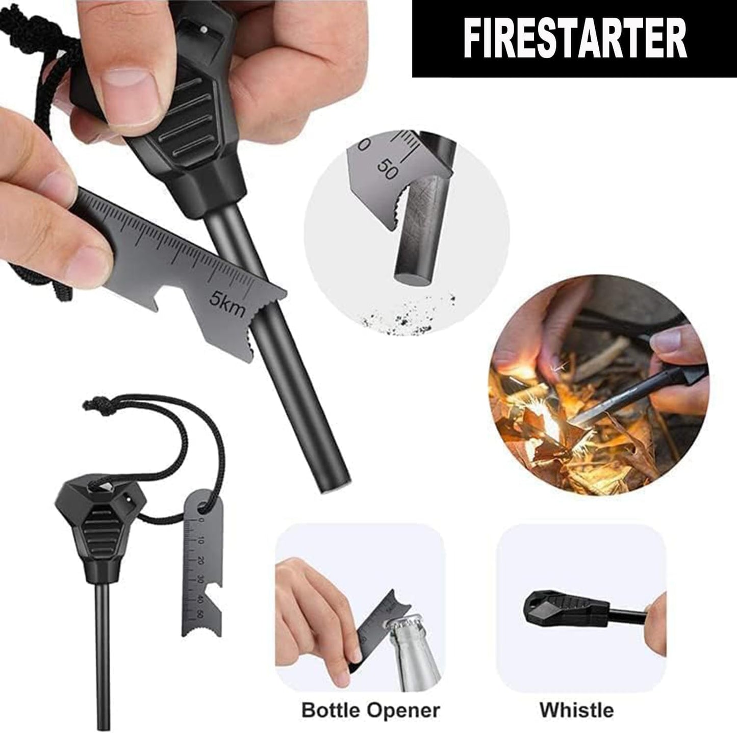 Survival Kit, Outdoor Survival Gear and Equipment 21 in 1, Fishing Hunting Gadgets for Men, Camping Accessories, Camping Essentials
