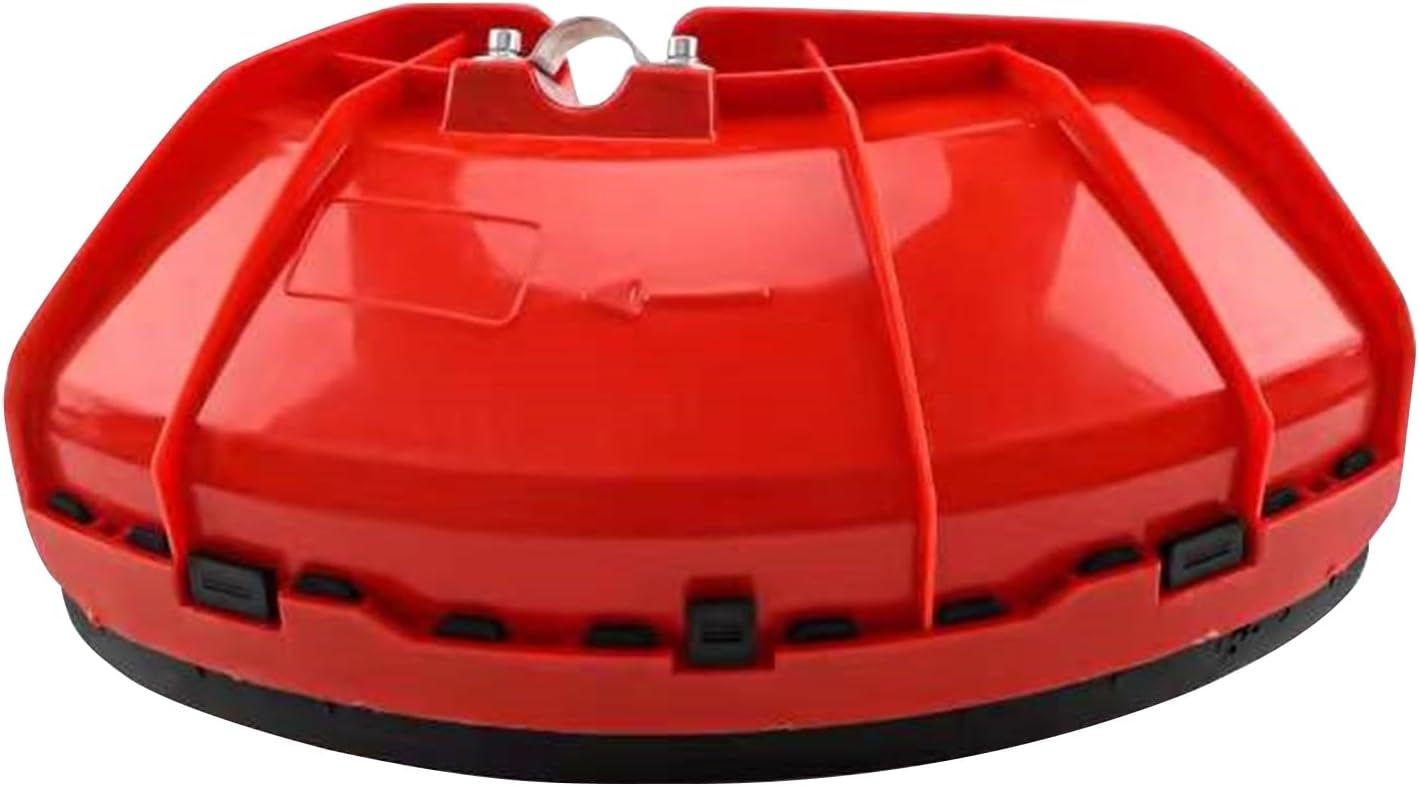 Weeder Protective Cover, Lawn Mower Guard Board Shield, Rugged Construction Safety Tool, Perfect for Trimmers, Lawnmowers, and Irrigation Equipment in Yard Maintenance, 280g Red