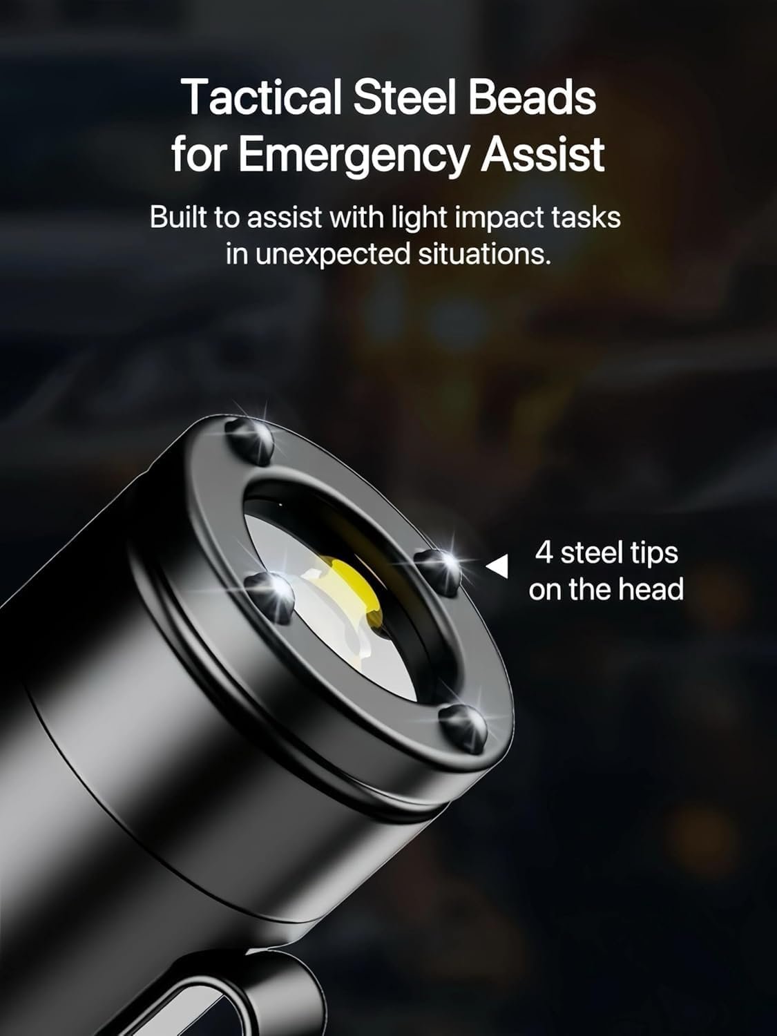 Taclite Mini – The Ultimate Everyday Micro Tool, Taclite Flashlight, Rechargeable LED Magnetic Super Bright Tactical Flashlight High Lumens, Dual Light System,3 Brightness,Waterproof (Black)