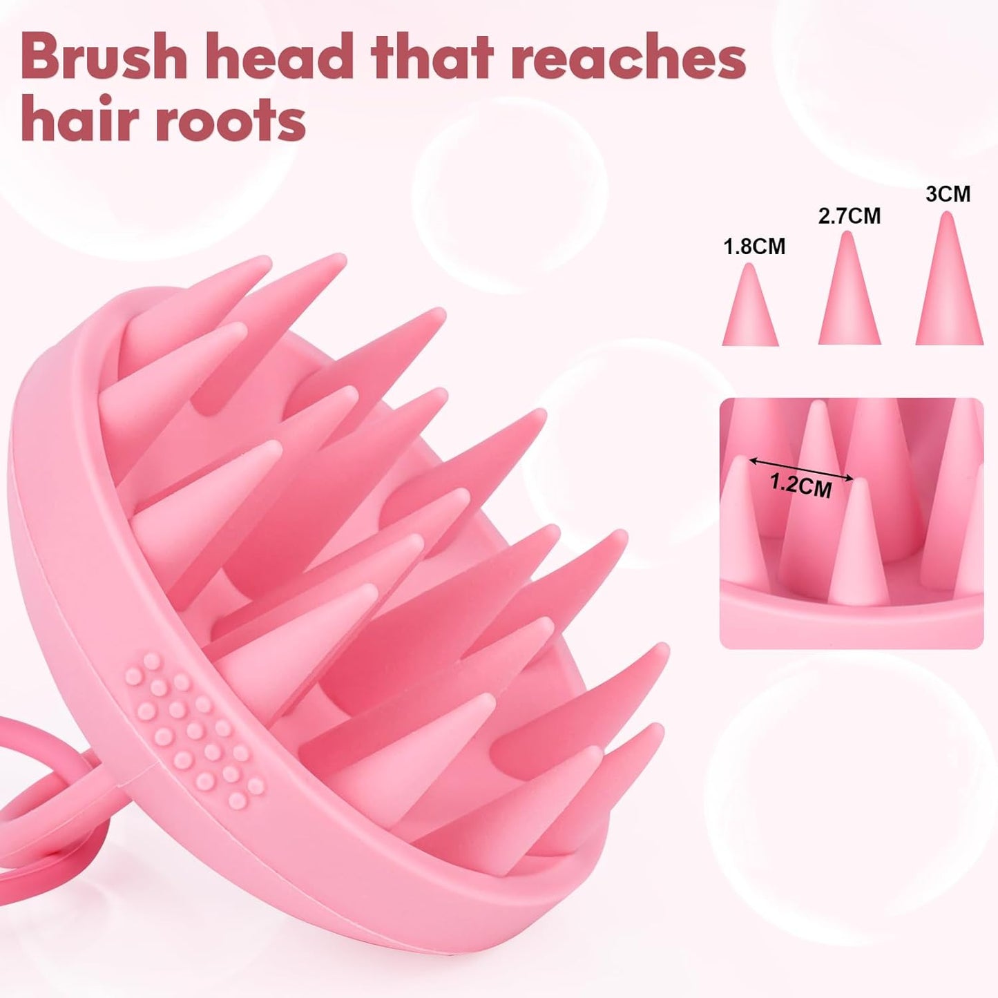 Alyvisun Scalp Massager, Soft Silicone Shampoo Brush for Hair Growth | Relaxation and Cleansing Head | Scalp Exfoliator