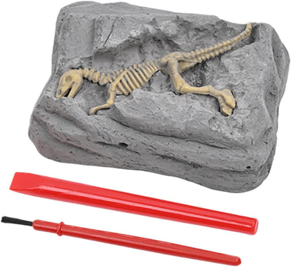 Dinosaur Dig Kit, Scavo Toy Set, 3.15x2.56in Stem Learning Activity, Educational Archeology Tools, Sensory Exploration Play for Outdoor, Adventure Craft, Kids Science Fun