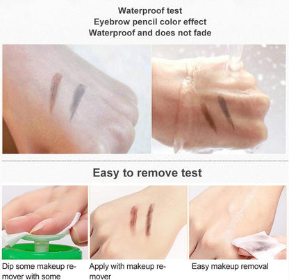 Professional Makeup Eyebrow Pencil, 5pcs Micro Brow Pencil, Waterproof Microblading Kit, Tattoo Makeup with Eyebrow Pencil and Microblading Accessories for Marking
