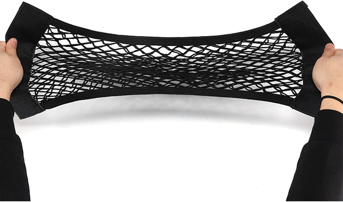 Car Boot Storage Nets,QNLEMON 4 Pack Car Storage Mesh Bag Organiser Car Boot Mesh Bag Cark Trunk Storage Net Car Storage Pockets Closure Car Rear Back Seat Organizer Pockets