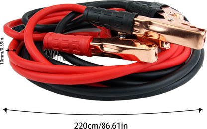 Portable Jumper Cables for Car, 7.2 Feet Heavy Duty Automotive Booster, 0.39x86.61in Vehicle Roadside Safety Accessories, Car And Truck Tool, Essential Vehicle Gear