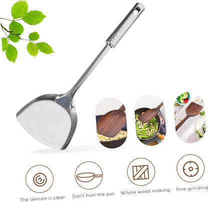 UTHCLO 7Pezzi Utensili Acciaio Inossidabile Gadget Per Cottura e Pentolame Include Schiumarola e Spatola Utensili Essenziali Per Cucina