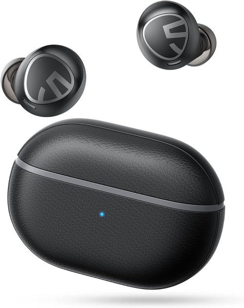 SoundPEATS Free2 Classic Wireless Earbuds Bluetooth V5.1 Headphones with 30Hrs Playtime in-Ear Wireless Earphones, Built-in Mic for Clear Calls, Touch Control, Single/Twin Mode (Black)
