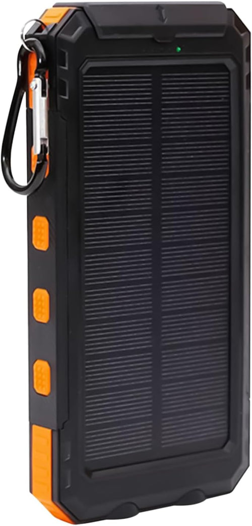 Solar Charger, Portable Charger for Phones, 20000mAh Wireless Bank, 6.22x3.07x0.98 inches, Fast Charging Device, Built-in Flashlight, Ideal for Camping, Hiking, Outdoor