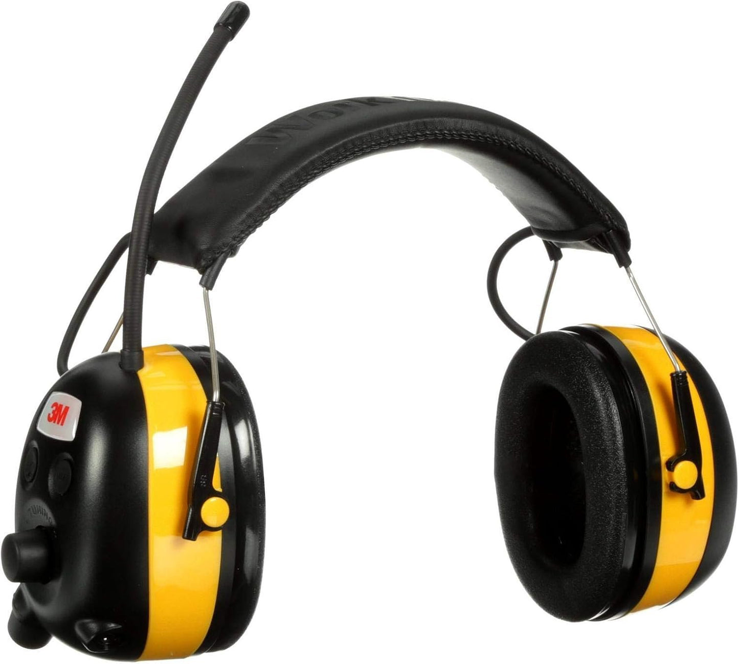 3M Safety Worktunes Hearing Protection with AM/FM Radio, Noise Cancelling, NRR 24 dB (90541), Wired, 1 size