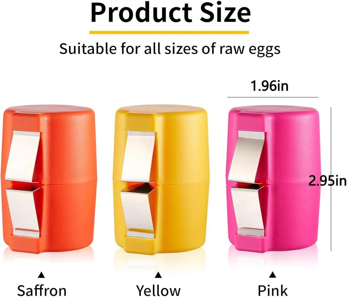 Miecux 3Pcs Egg Shell Opener Tool, Egg Shell Opener Separator for Cooking Camping Kitchen Gadgets, Cracker Tool for Raw, Kitchen Tools & Gadgets for Cooking, Baking