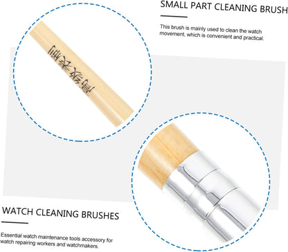 Zerodeko 2Pcs Watch Parts Cleaning Brush Soft Bristles for Watch Movement Maintenance Essential Tools for Watch Repair Professionals and Enthusiasts and Safe
