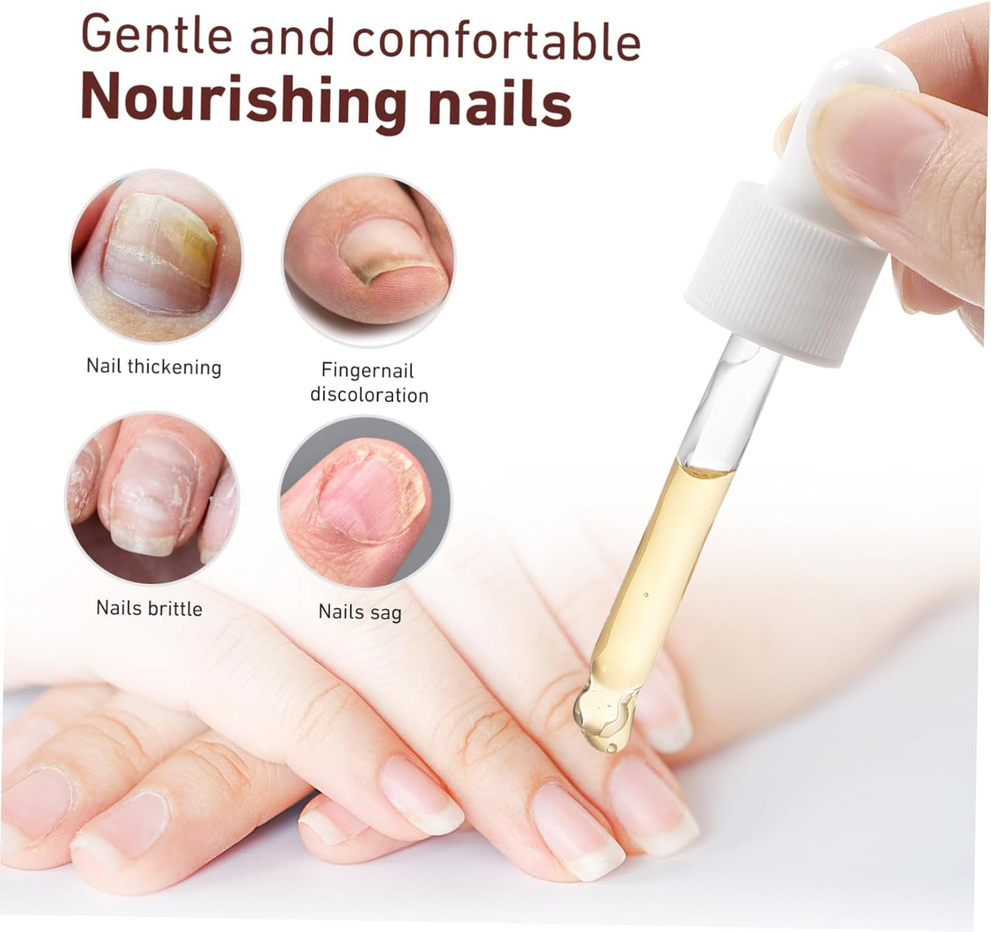 Baluue Nail Strengthener 20ml Nails Repairing Serum for Nail Care Treatment Liquid