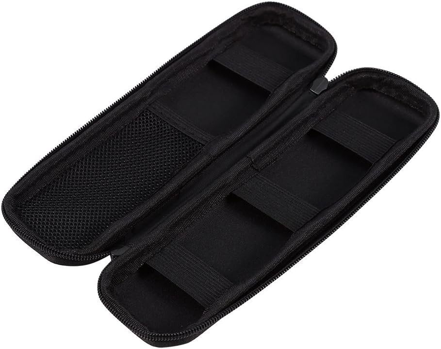 1 Piece Portable Electronic Cigarette Bag with Pen and Pencil Case in Elegant Black EVA Shell Design, a Holder for Stationery Case