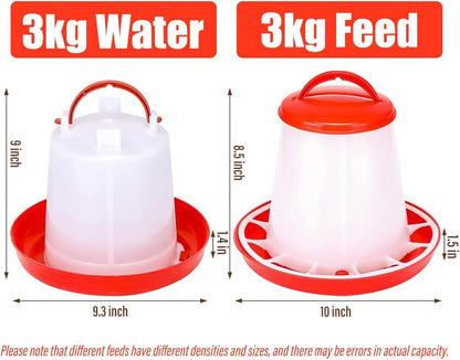 AIMALL Automatic Chicken Bird Chook Poultry Feeder Drinker Chicken Poultry Waterer AU