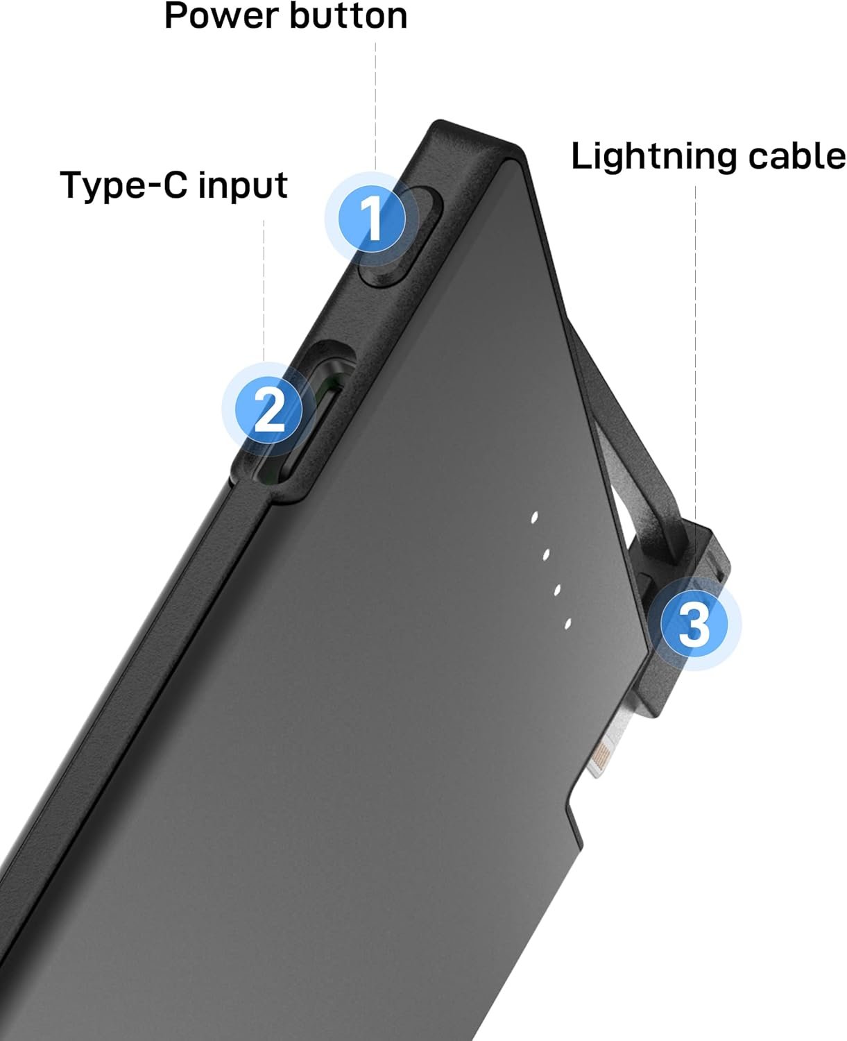 TNTOR Portable Charger with Built in Cable (MFi Apple Certified), 3500mAh Ultra Slim Power Bank for iPhone 14 13 12 11 X 8 7 6 5 SE Series