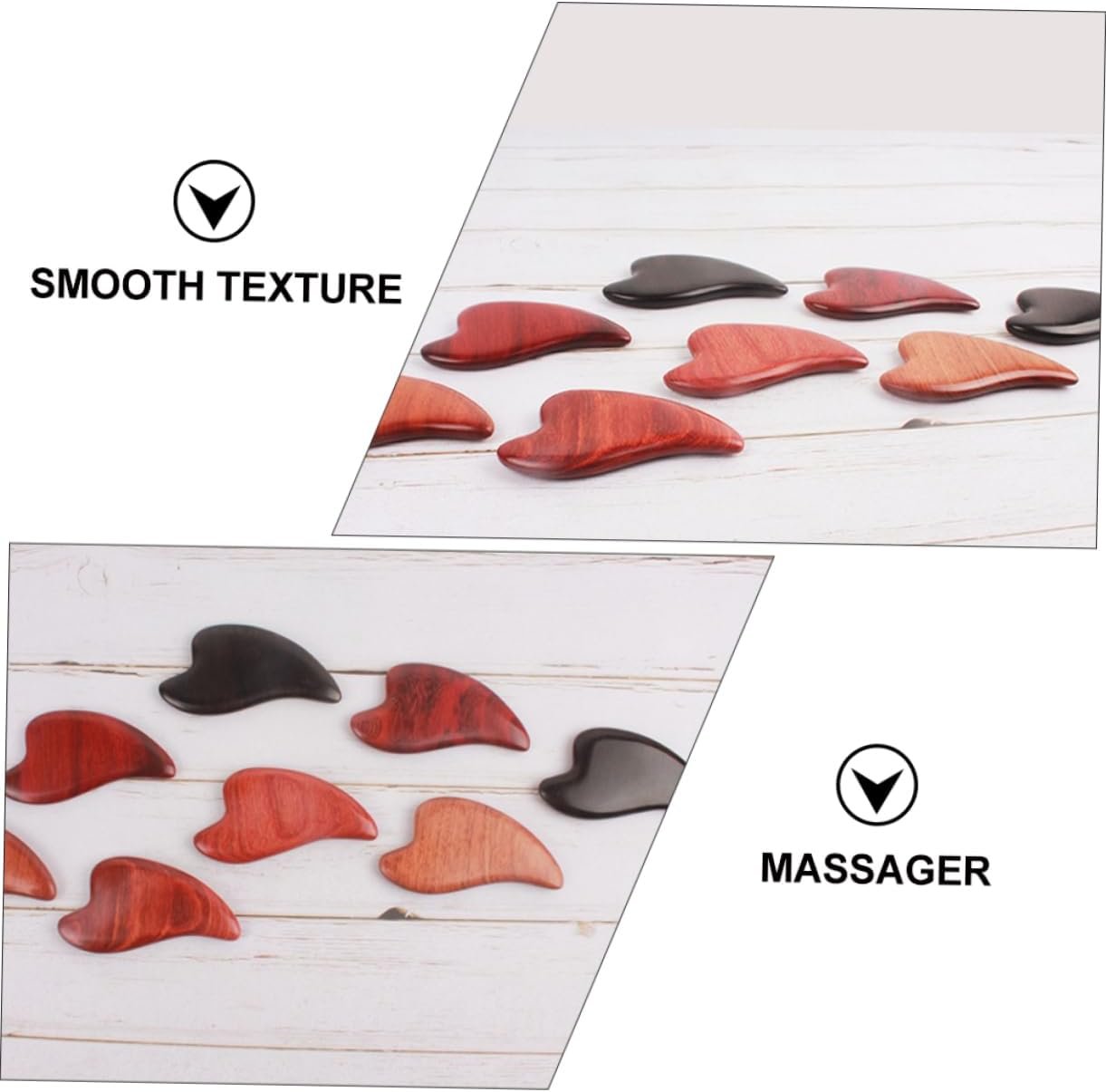 VALICLUD 1Pc Wooden Skin Massaging Board Massager for Aging Elimination Durable Comfortable Body Scraping