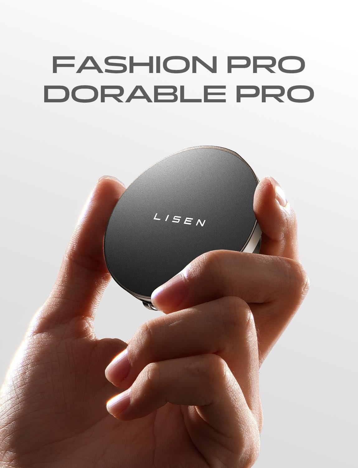 LISEN Ultra Magnteic Magsafe Car Mount Charger, [All Metal & Mini] 15W Fast Charging Wireless Car Charger for iPhone 16 Pro Max, for Mag safe Charger for Car Dashboard for iPhone 16 15 14 13 12 Series