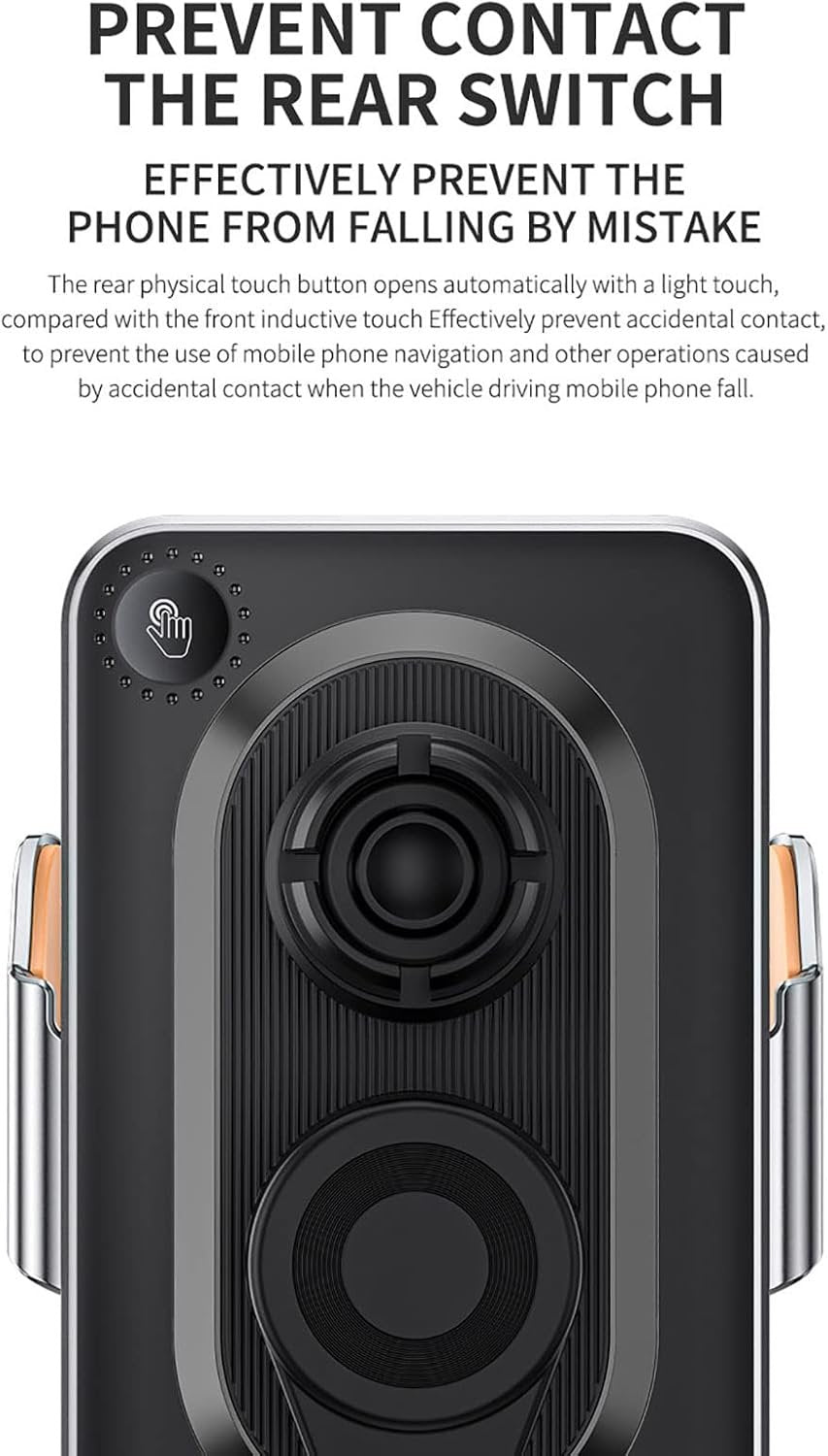 Wireless Car Charger,VNBBT 15W Fast Charging Auto Clamping Car Charger Phone Mount Phone Holder for iPhone 14 13 12 11 Pro Max Xs, Samsung Galaxy S23 Ultra S22 S21 S20, S10+ S9+ Note 9, etc