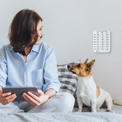 Wmzjnljy 1pc Pet Feeding Reminder, Magnetic Dog Feeding Reminder Sticker 3 Times a Day for Your Puppy Dog Cat(M08-1)