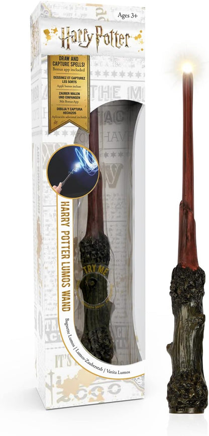 WOW! STUFF Harry Potter Lumos Wand 7' Light-Up, Official Wizarding World Gifts, Toys And Collectables, Role Play or Dress-up Costume Accessory for Fans, Girls And Boys, Ages 3+ to Adult