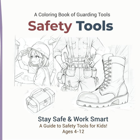 Stay Safe & Work Smart: A Guide to Safety Tools for Kids! - A Coloring Book of Guarding Tools: A Coloring Book of Guarding Tools