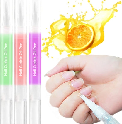 SULLMAR Nail Cuticle Oil Pen 28Pcs Nail Care Oil Pen Nail Nourishment Polish With Vitamins Moisturized Gel Repair For Gel Nails Care