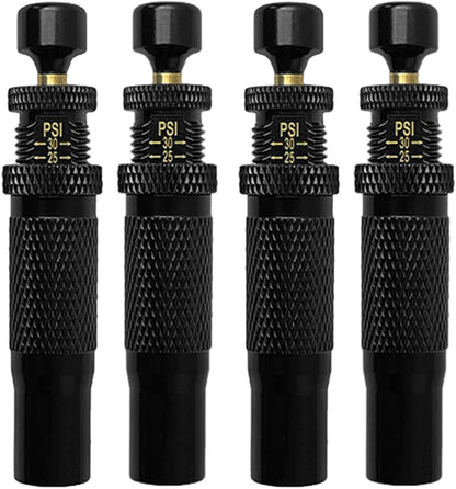 Tire Deflator, 4 Pieces Rapid Tire Deflator, PSI Vent Valve Portable Car Gear for Truck, Bike, Motorcycle Maintenance, Travel, Outdoor, Camping, Beach, Garage, Home Vehicles, 0.7x5.8cm