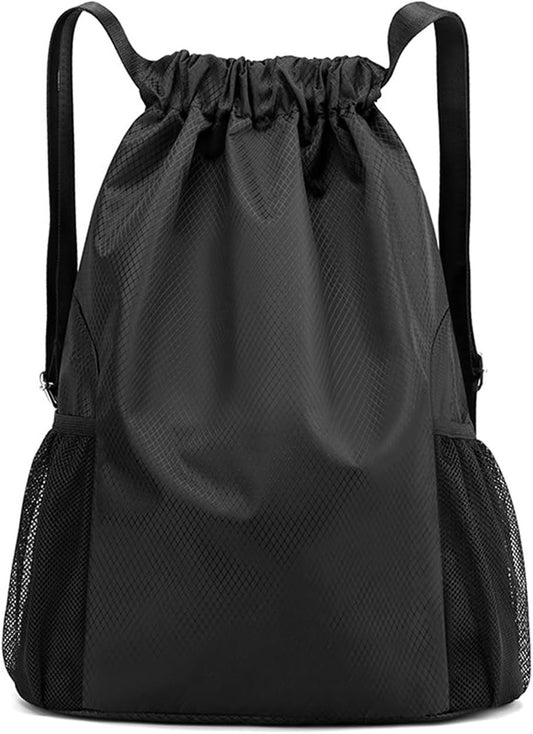 Vnezakl Drawstring Bags Bulk Water Resistant String Sport Gym Shoulder Bag Travel Organizer for Outdoor Hiking