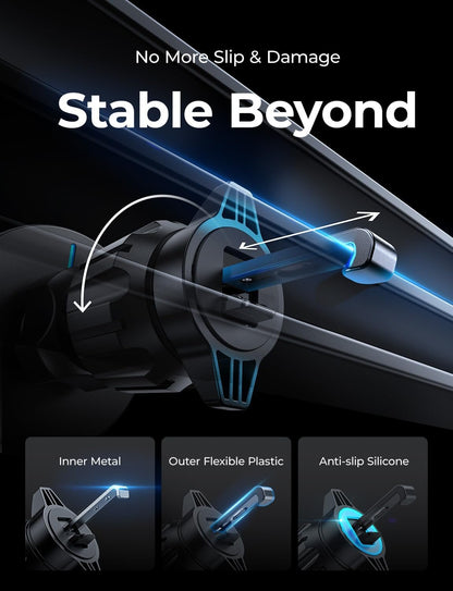 LISEN for Magsafe Car Mount Charger [20 Strongest Magnets] Hands Free 15W Wireless Car Charger Mount for iPhone16 Pro Plus Max Plus, Univesal Car Vent Magnetic Phone Holder for Car Fits iPhone 16 15
