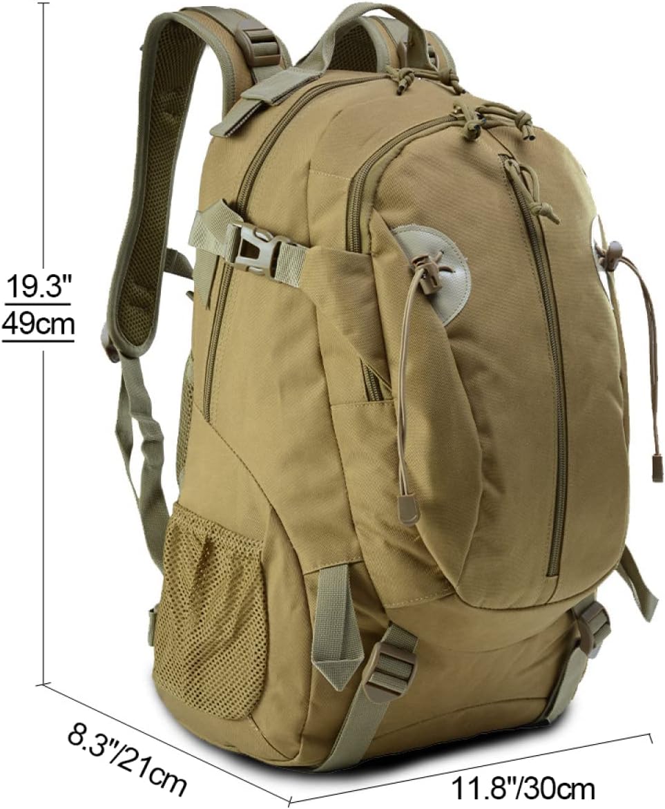 30L Outdoor Backpack Sports Computer Bag Leisure Travel Backpack Suitable for Hiking Camping,Black