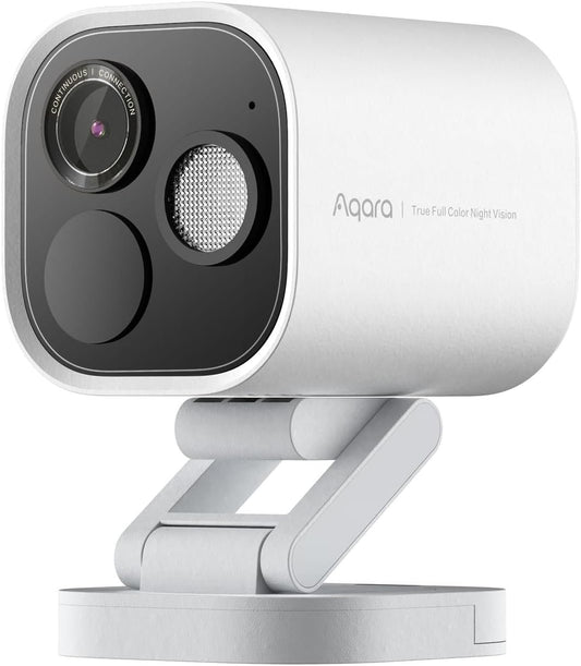 Aqara Security Camera Hub G5 Pro WiFi, Au Version, 2.6K Ultra HD with AI Detection, Full-Color Night Vision, Support HomeKit, Alexa, and Google Assistant, Outdoor, Zigbee/Thread/Matter Support, White