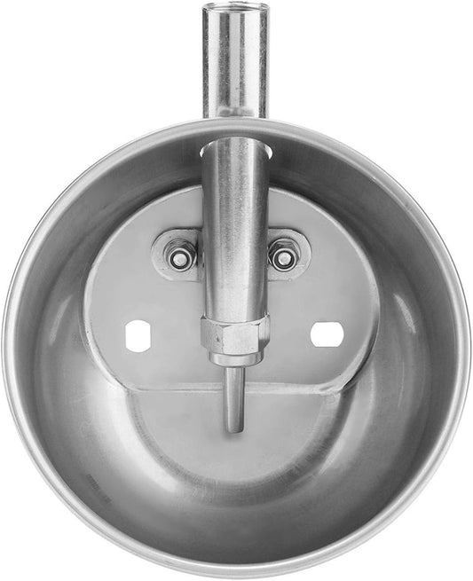 Waterer, Stainless Steel Automatic Water Bowl Piglets Drinking Bowl Water Trough for Livestock Small Horse Cattle Goat (15cm)