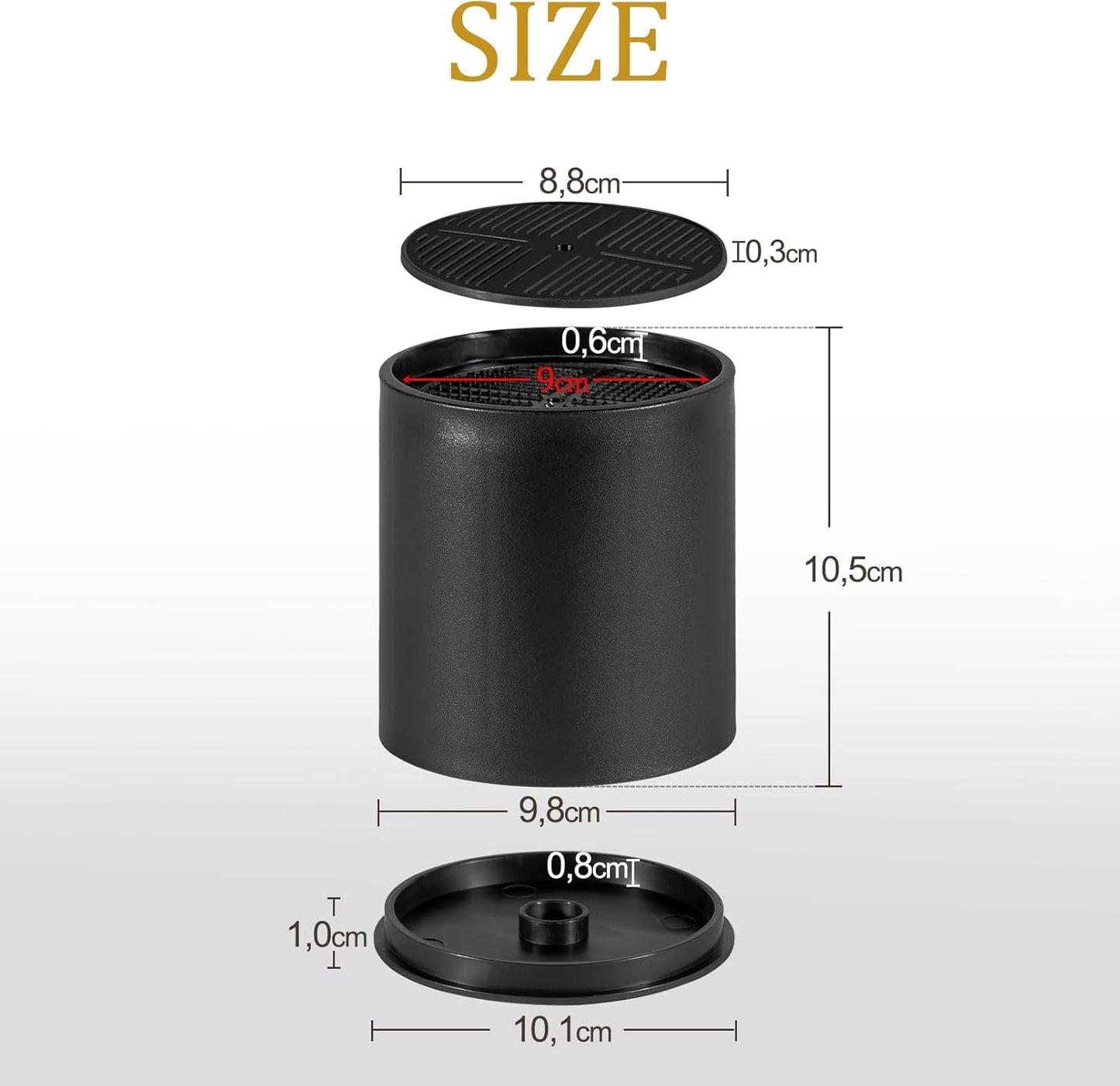 Uping Bed Risers for Furniture Table Riser Sofa Bed Riser Feet Furniture Riser, Height Increased by 10 cm