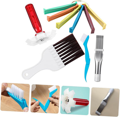 TINEASUR 1Set Air Conditioner Fin Combs Condenser Brushes Radiator Cleaners for Fin Combing Essential Tools for Maintenance and Cleaning
