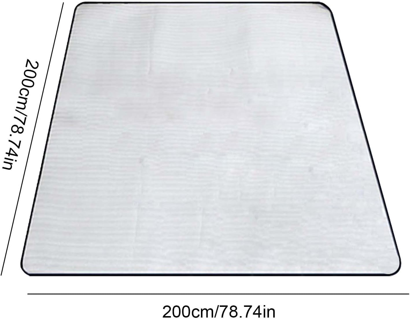 Foil Tent Mat, Portable Floor Mat, Waterproof Picnic Blanket, Aluminum Camping, Outdoor Hiking Gear, Climbing Carpet, Insulated Ground Sheet for Travel 78.74x78.74 inches