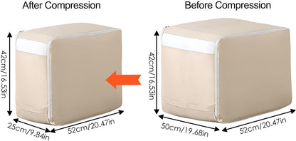 Travel Packing Cubes - Foldable Luggage Storage Bags, Zippered Organizers | High Capacity Compression Bags, Suitcase Trip with Window, Versatile Business Travel for Luggage Organization