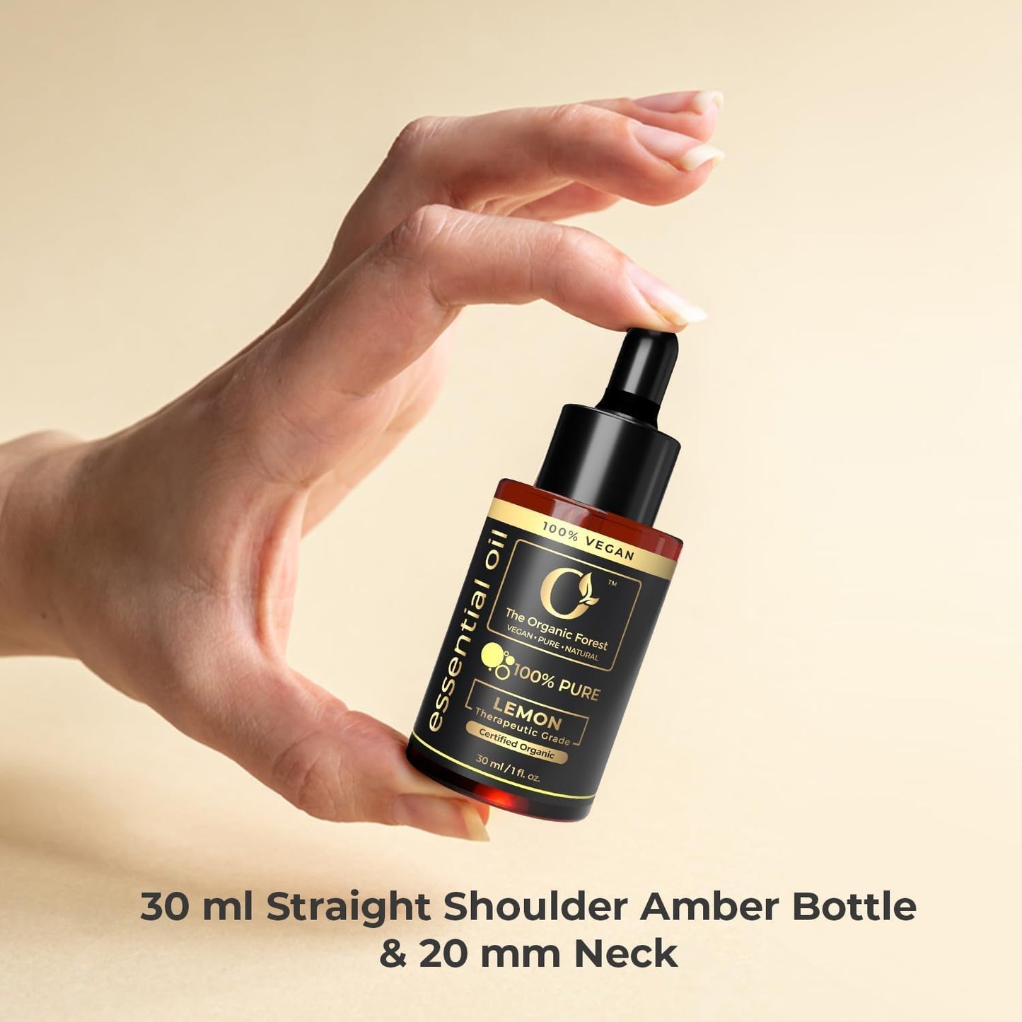 Lemon Oil for Aromatherapy | 100% Pure & Natural Lemon Hair Oil, Body Oil | Lemon Essential Oil for Cleaning | Lemon Oil for Skin Care & Hair Care |