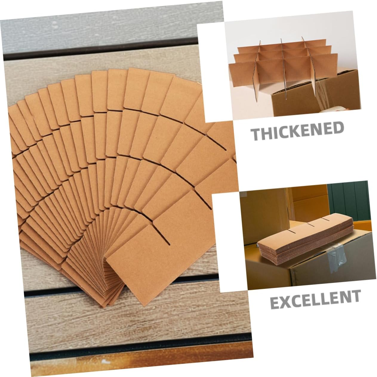 ERINGOGO 48pcs Boxes Cardboard Box Dividers for Packing and Shipping Protective Inner for Safe Storage of Electronics and Home Goods Versatile Packing Supplies for Efficient Organization