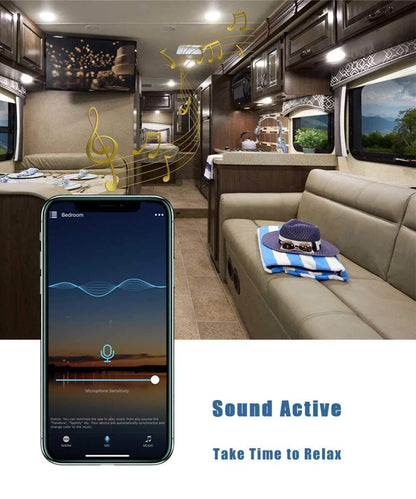 Smart DC 12V Dimmer Switch for LED RV Lights Interior, Halogen, Incandescent - RV Accessories, Auto, Truck, Camper, Puck and Strip Lighting