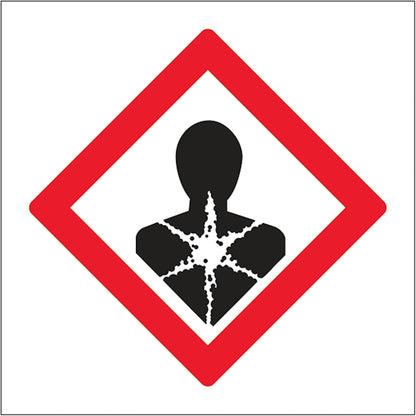 V Safety Longer Term Health Hazards 100 x 100 mm – 2 mm segnale di sicurezza in plastica rigida