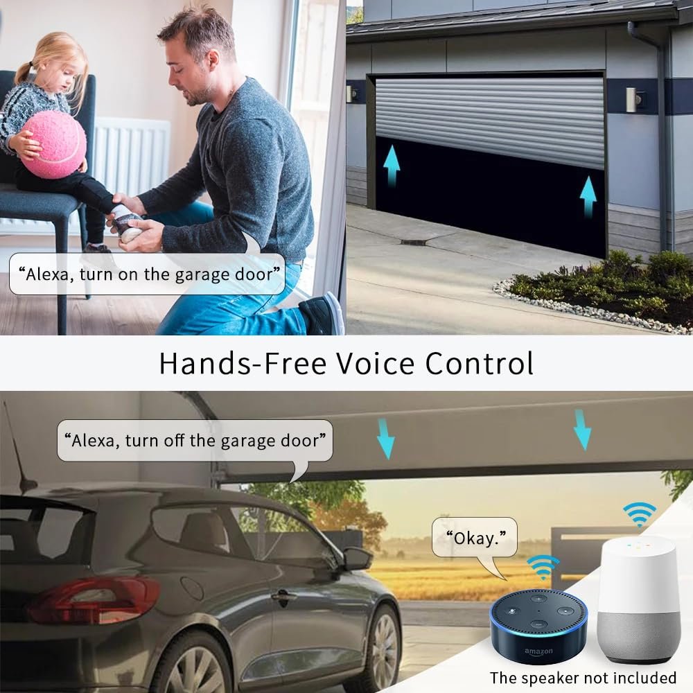 EWeLink 4CH Smart WiFi 85-250V Switch Controller, APP Remote Control, Bluetooth RF Remote Control, Point/Self-Locking/Interlocking, Works with Alexa