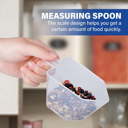 Stelive 2-Piece Extra Large Food Storage Containers (6.5L/Each) Airtight Pantry Storage Containers Organiser Dry Food Canisters Plastic Leak-proof Canisters for Home & Kitchen with Labels & Pen