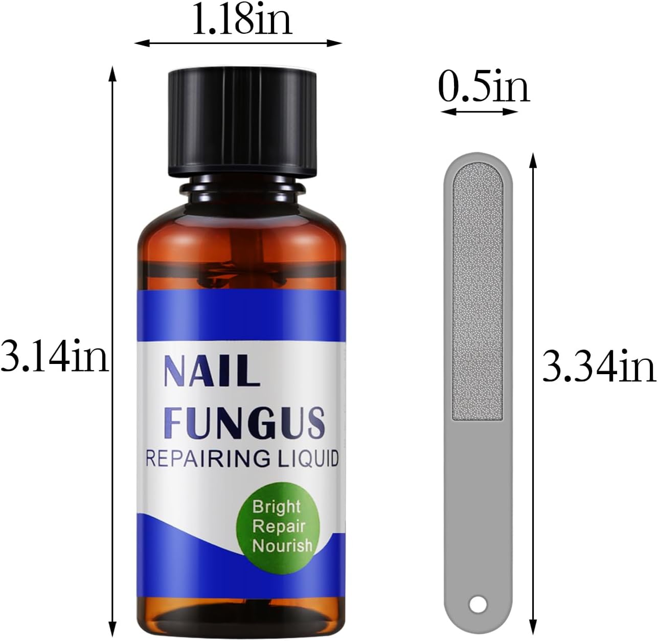 Apooliy 30ML Toenail Fungus Treatment Extra Strength, Powerful Nail Care Renewal & Recovery Liquid for Thick, Damaged & Discolored Nails Remedy