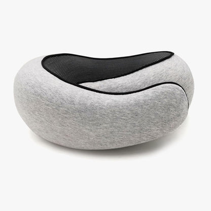 PORIYA 2024 New Memory Foam Travel Neck Pillow with Complimentary Eye Mask, Earplugs, and Storage Bag for an Enhanced Travel Experience (Grey)