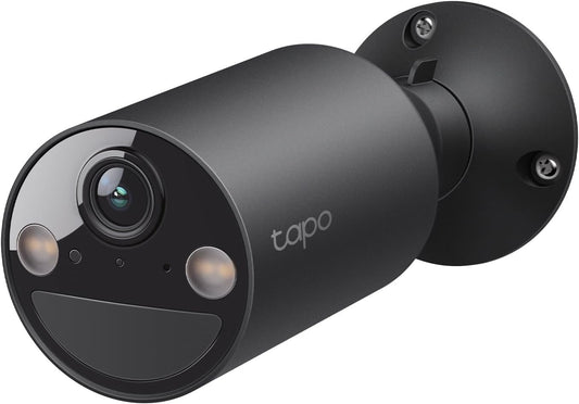 Tapo by TP-Link Wireless Outdoor Security Camera, 1080P, Up to 180 Days Battery Life, Free Person Detection, SD/Cloud Storage, Spotlight Color Night Vision, Alarm, No Hub Needed, Black, C403