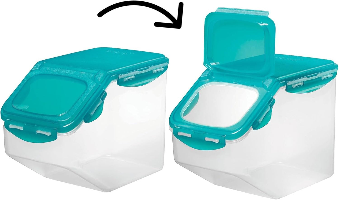 Starfrit LocknLock Plastic Pantry Container - 169oz/5L - Airtight - 4-Sided Locking Flip-Top Lid