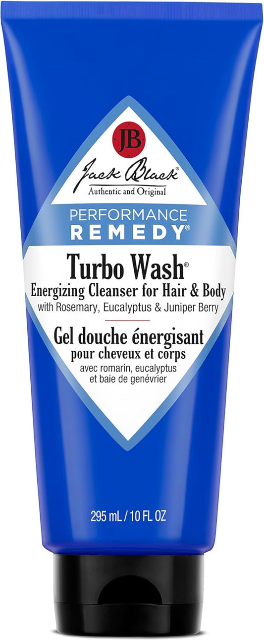 Jack Black Turbo Wash Energizing Cleanser for Hair & Body Mens Hair & Body Wash Set, Mens Cleanser, Facial Body Cleanser